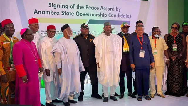Anambra governorship candidates sign peace accord
