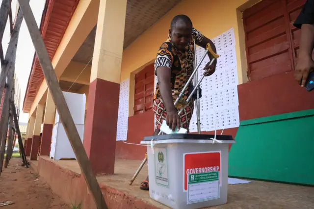 Disabled voter