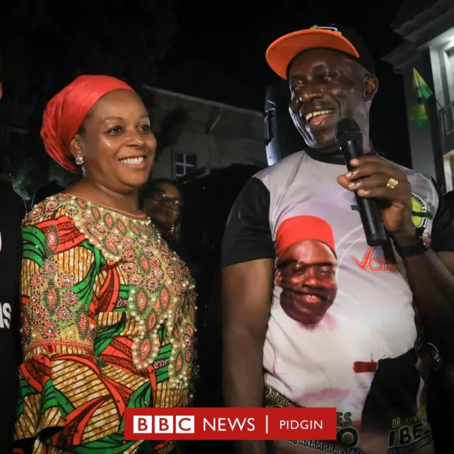 Soludo and im wife dey celebrate