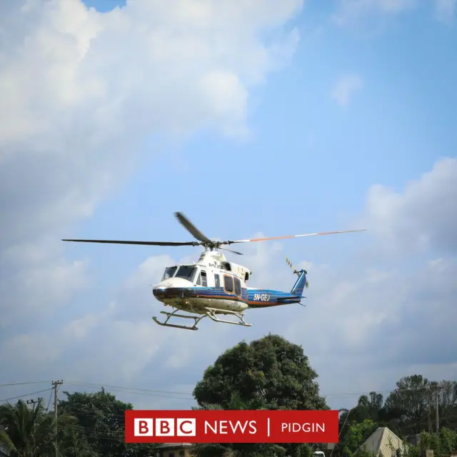 Police patrol helicopter