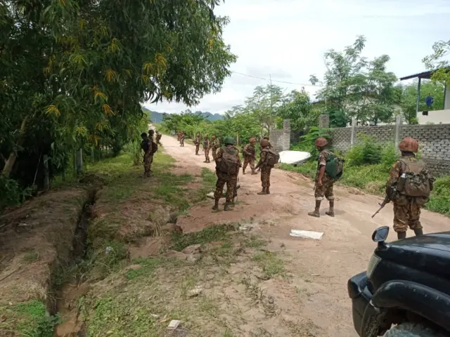 လေးကေကော်ဒေသကို စစ်ကောင်စီတပ်တွေ ဝင်ရောက်ရှာဖွေ