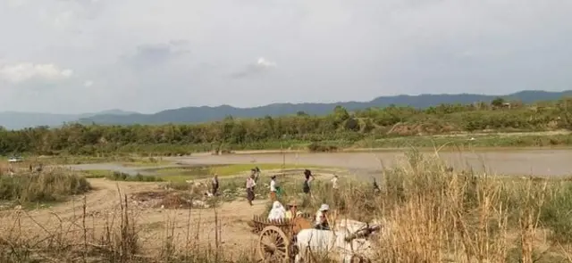 ဂန့်ဂေါနယ်ထဲက စစ်ရှောင်နေရတဲ့ ကျေးရွာသားတွေရဲ့မြင်ကွင်း