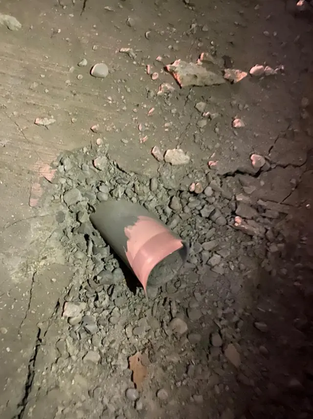 موقع سقوط الصاروخ
