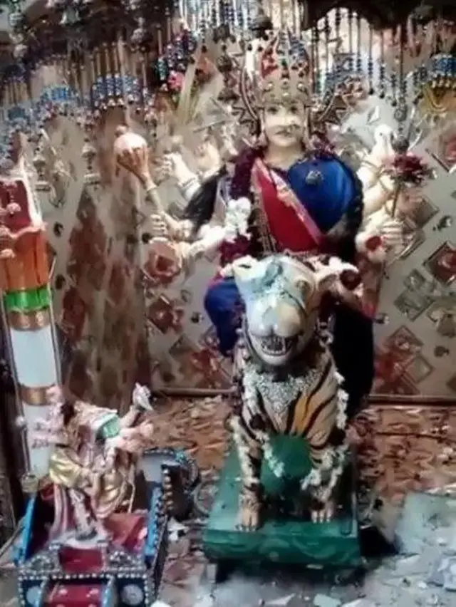 કરાચીમાં મંદિરમાં મૂર્તિ તોડવામાં આવી