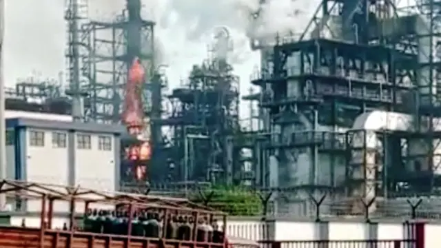 हल्दिया रिफाइनरी में आग
