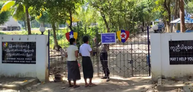 ဒဂုံဆိပ်ကမ်းရဲစခန်း ဗုံးပစ်လောင်ချာနဲ့ပစ်ခတ်ခံရ