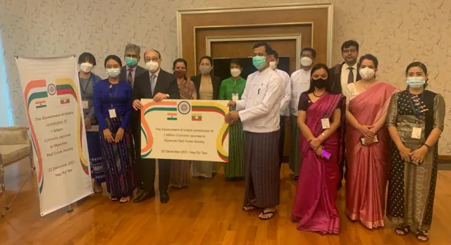 အိန္ဒိယက မြန်မာကို ကိုဗစ်ကာကွယ်ဆေး ၁ သန်းလှူ