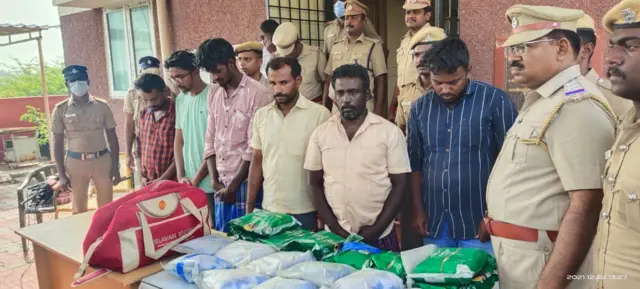 தூத்துக்குடியில் 21 கிலோ ஹெராயினுடன் கைதான 6 பேர்.