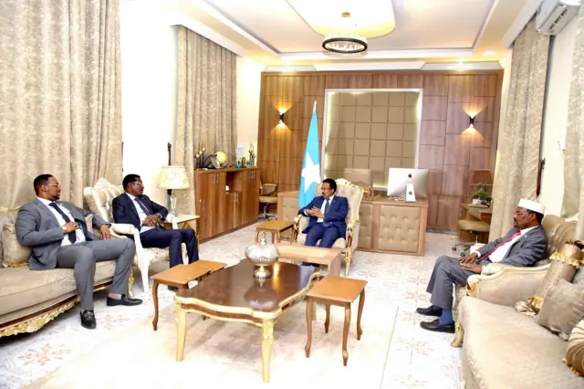 Madaxweyne Farmaajo iyo Madaxda Galmudug