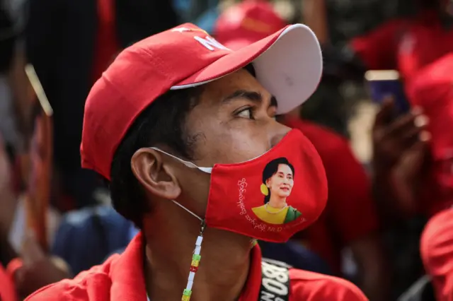 ประท้วงที่สถานทูตเมียนมาในกรุงเทพฯ