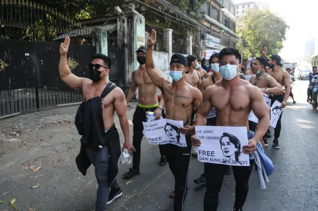 Yangon Protest