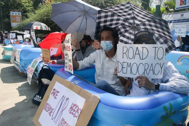 Yangon Protest