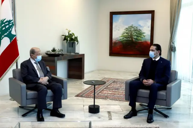 سعد حریری و میشل عون