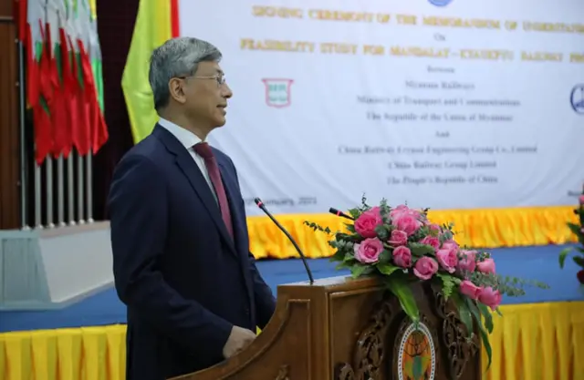 မြန်မာနိုင်ငံဆိုင်ရာ တရုတ်သံအမတ်ကြီး Mr. Chen Hai