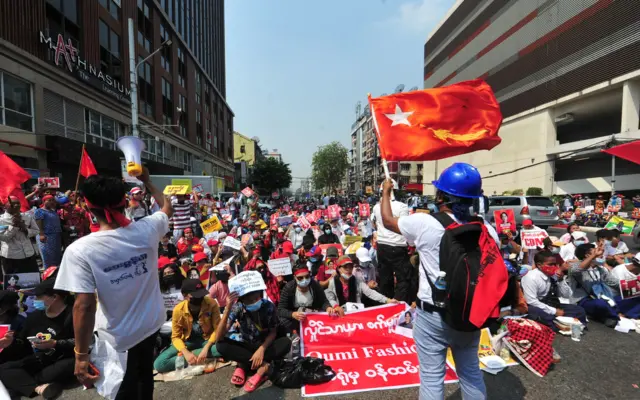 မနက်ဖြန်ဆန္ဒပြပွဲနဲ့ပတ်သက်ပြီး အာဏာသိမ်းကောင်စီ သတိပေး