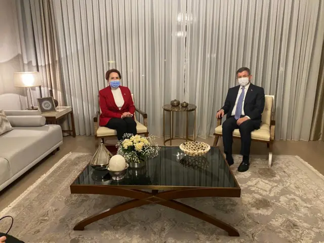 Akşener ve Davutoğlu
