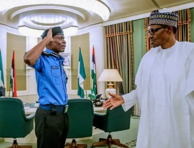 Mohammed Adamu na Muhammadu Buhari