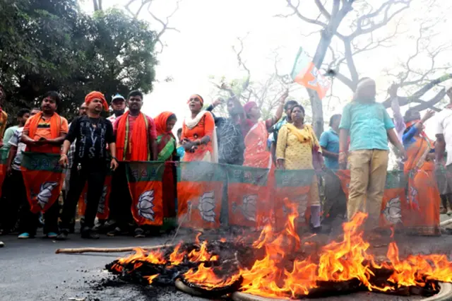 टिकट बँटवारे से नाराज़ बीजेपी कार्यकर्ता