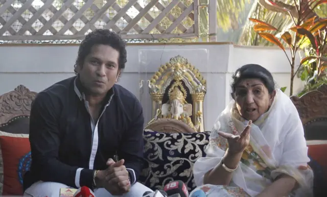 सचिन तेंदुलकर और लता मंगेशकर