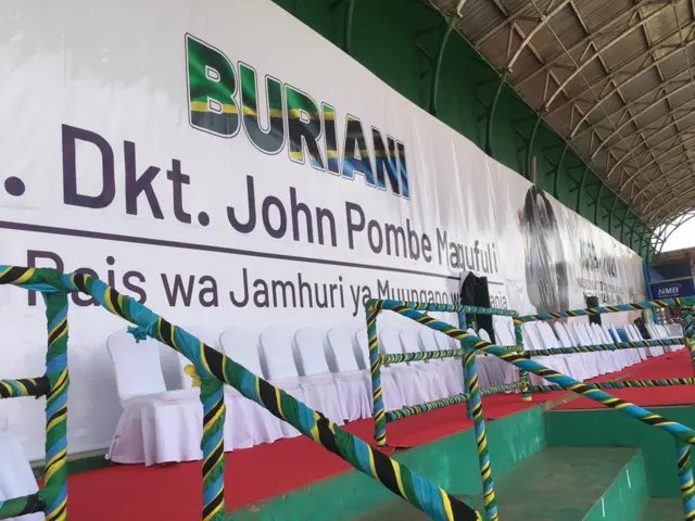 Maandalizi ya kumpokea Hayati John Magufuli