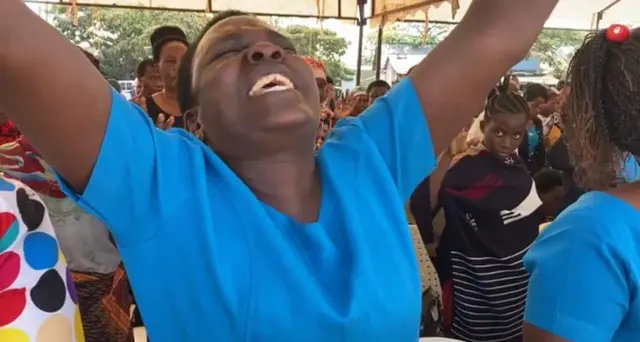 Raia wakisali mjini Chato