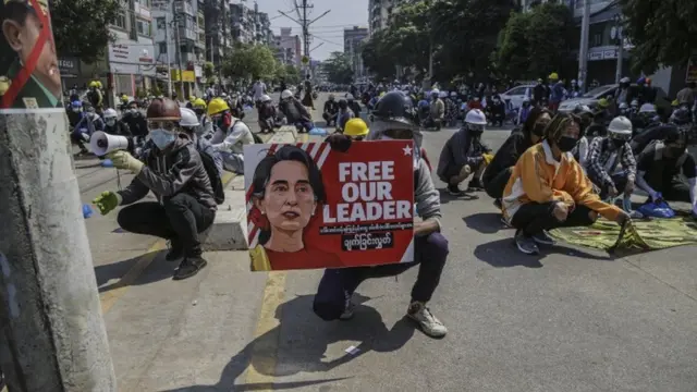 म्यांमार में विरोध प्रदर्शन