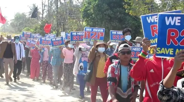 Rakhine strike