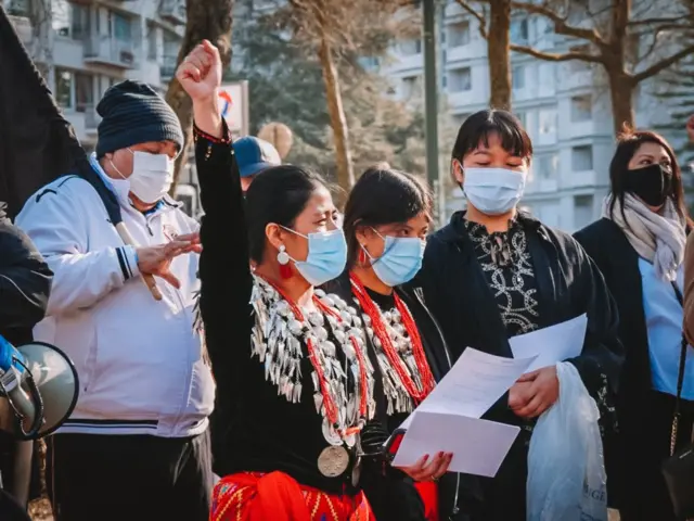 ဘရပ်ဆဲမြို့တော်က မြန်မာသံရုံးရှေ့မှာ စစ်အာဏာသိမ်းမှုကို ဆန့်ကျင်တဲ့ ဆန္ဒပြပွဲ