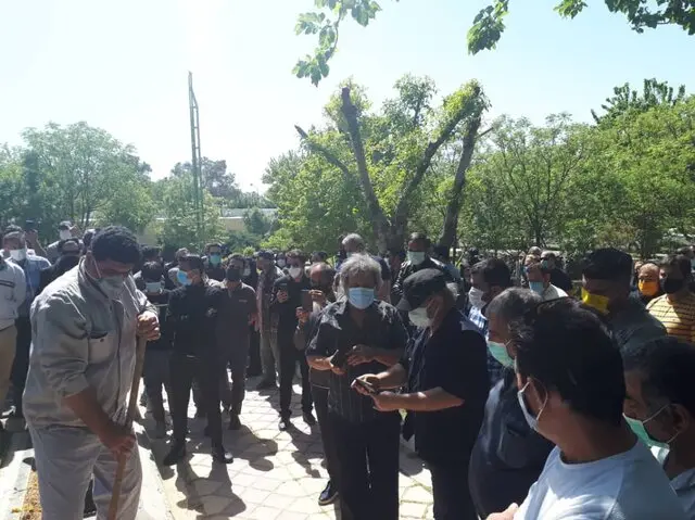 مراسم خاکسپاری محسن قاضی مرادی