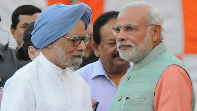 मनमोहन सिंह और नरेंद्र मोदी