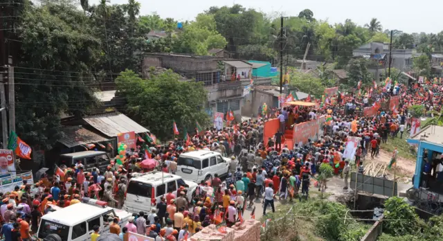पश्चिम बंगाल में शनिवार को अमित शाह का रोडशो