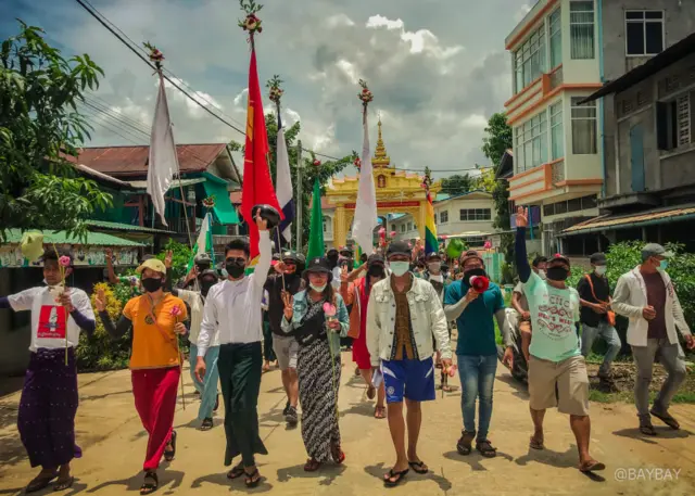 ထားဝယ် တပ်ပေါင်းစု ဆန္ဒပြ