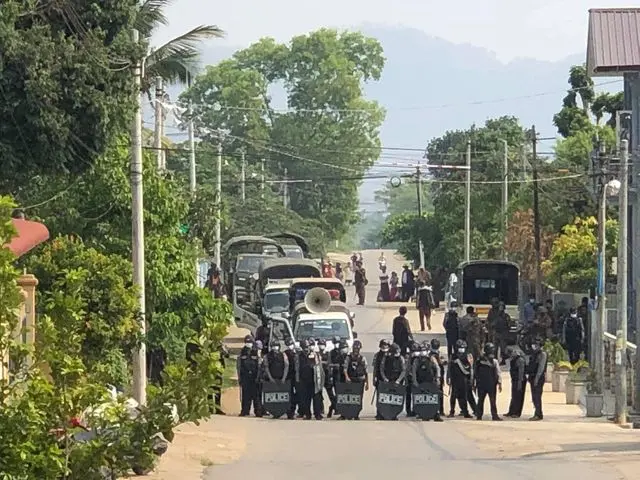နောင်ချိုမြို့က ဆန္ဒပြပွဲ ပစ်ခတ်ဖမ်းဆီးမှုတွေရှိခဲ့