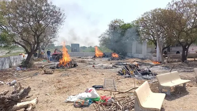 સુરેન્દ્રનગરના સ્મશાનની તસવીર