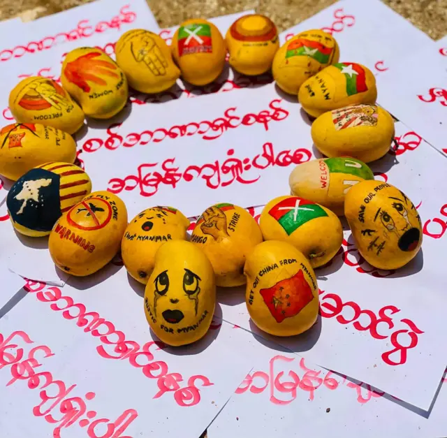 မိုးကုတ်က စစ်အာဏာရှင်ဆန့်ကျင်ရေး သရက်သီးသပိတ်