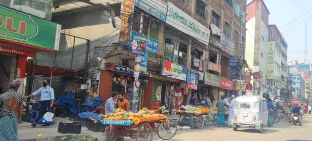 ঢাকার রামপুরা এলাকার চিত্র
