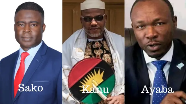 Samuel Sako, Nnamdi Kanu, Lucas Ayaba
