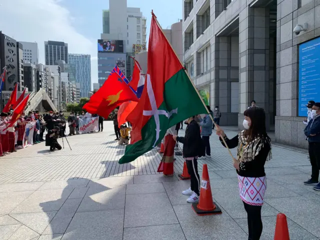 မြန်မာ့ငြိမ်းချမ်းရေးနဲ့ဒီမိုကရေစီအတွက် ကုလတက္ကသိုလ်ရှေ့က ဆန္ဒပြပွဲ