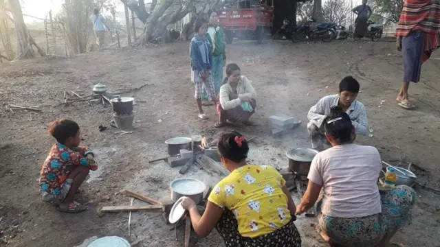 ကနီ နယ်ကျေးရွာတွေက စစ်ဘေးရှောင်သူ အချို့