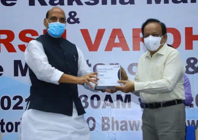 राजनाथ सिंह और डॉक्टर हर्षवर्धन