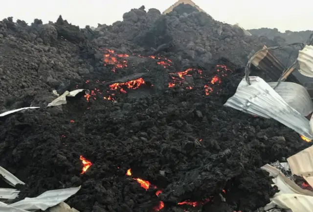कांगो का माउंट निरागोन्गो ज्वालामुखी