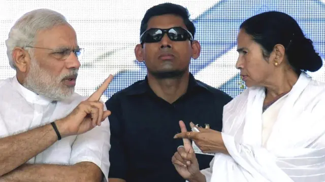 प्रधानमंत्री मोदी और ममता बनर्जी