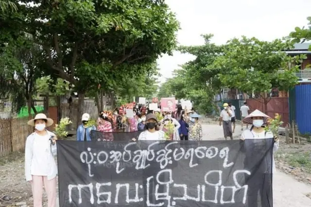 ကလေးမြို့ မေလ ၃၀ ရက်နေ့ စစ်ကောင်စီဆန့်ကျင်ရေး ဆန္ဒပြပွဲ