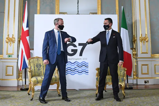 Dominic Raab da Luigi Di Maio