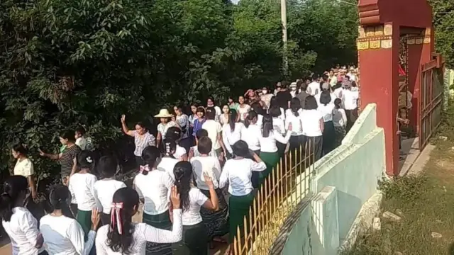 စစ်ကိုင်းက အခြေခံပညာကျောင်းတချို့မှာလည်း ကျောင်းမတက်ရေးလှုပ်ရှားမှုရှိနေ
