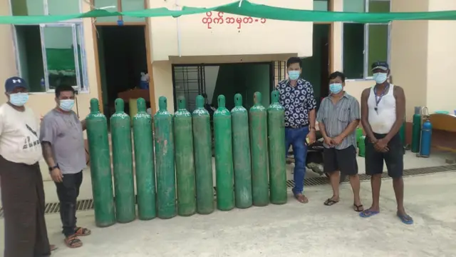 ကလေးမြို့ တာဟန်းရပ်ကွက်အနီးက ကိုဗစ်ကုသရေး စင်တာ