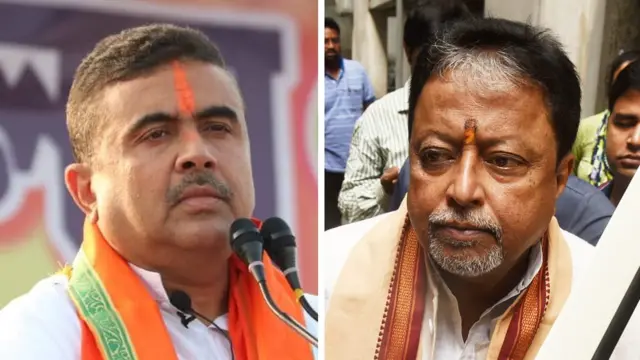 शुभेंदु अधिकारी और मुुकुल रॉय