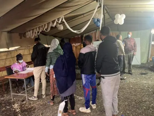 ኣብ ከተማ ኣዳማ ድምጾም ንምሃብ ዝተሰርዑ መረጽቲ
