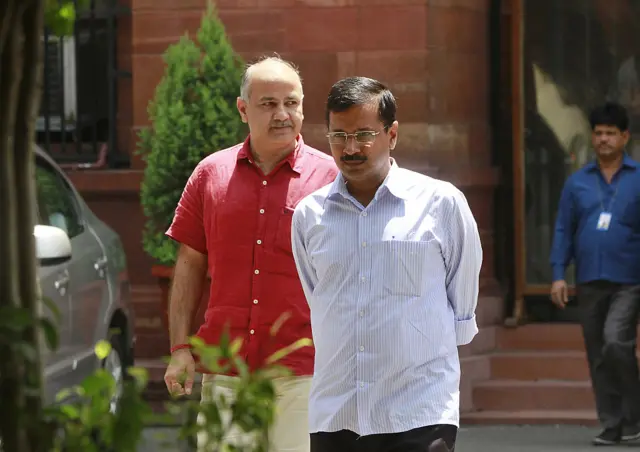 मनीष सिसोदिया और अरविंद केजरीवाल