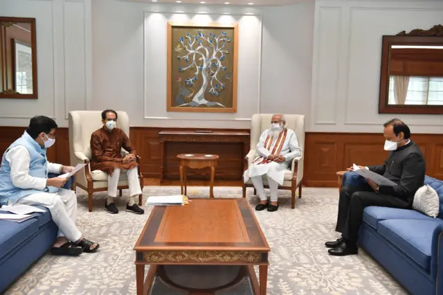 उद्धव ठाकरे, नरेंद्र मोदी, अजित पवार, अशोक चह्वाण